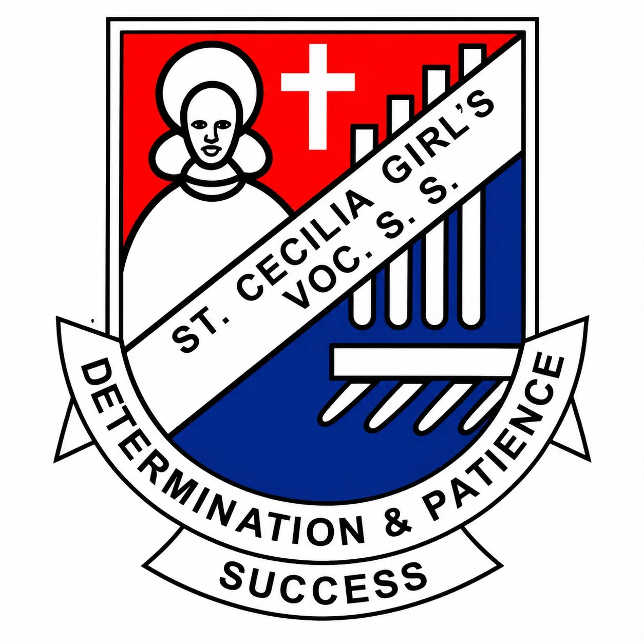 St:cecilia Girls Vocational Secondary School Logo